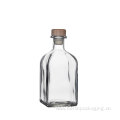 Square Empty Glass Liquor Bottle